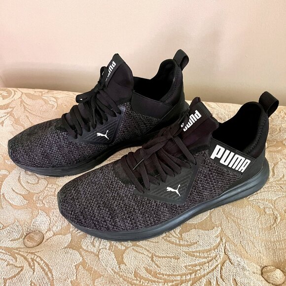 Puma Enzo Beta Woven * Size 9-1/2 Mens * Black/Black * Athletic * Lightweight - Picture 3 of 8